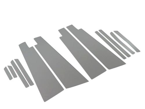 BRIGHTZ プリウス ZVW50 ZVW51 ZVW55 超鏡面ステンレスメッキピラーパネル Bタイプ バイザー有用 12PC  PIL-SIL-310  ZVW W50 W51 W55 50 51 55 21707