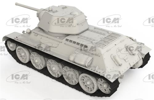 ICM 1/35 ソビエト陸軍 OT-34/76 火炎放射戦車 プラモデル 35354 成形色_5