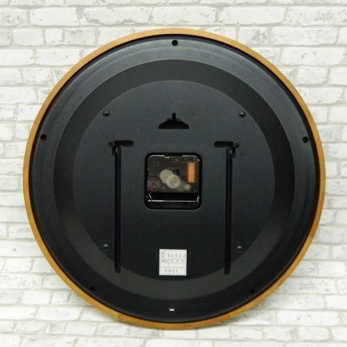 さんてる 掛け時計 ライトブラウン 直径330×45mm 脳トレ! 木製逆転掛け時計LBR (ライトブラウン) QL889-LBR_5