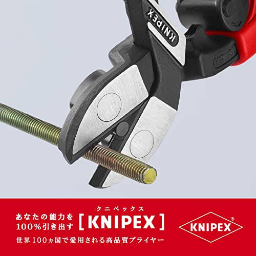 クニペックス KNIPEX 小型クリッパー ベントヘッド型 バネ付き 7122-200_5