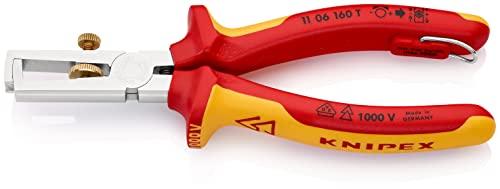 クニペックス KNIPEX ワイヤーストリッパー 1106-160TBK 絶縁エンドワイヤーストリッパー 落防(BK) 1106-160TBK