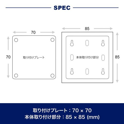 ダルトン(Dulton) ダブルフェイスクロック ブラック 小ぶりな壁掛け両面時計 高さ205mm 幅285mm 奥行90mm S624-659BK_4