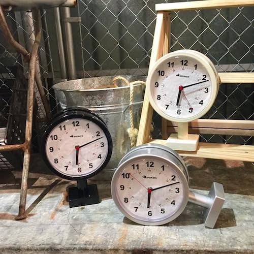 ダルトン(Dulton) ダブルフェイスクロック ブラック 小ぶりな壁掛け両面時計 高さ205mm 幅285mm 奥行90mm S624-659BK_8