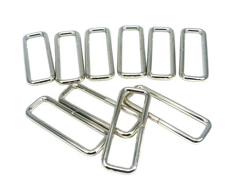 イチネンアクセス ファミリーツール(FAMILY TOOL) 角カン(小カン) (内寸30×7mm 線径2mm) シルバー 50個入 56766