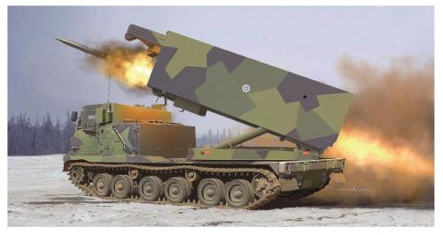 トランペッター 1/35 フィンランド/オランダ陸軍 MLRS 多連装ロケットシステム プラモデル 01047