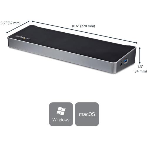 StarTech.com ドッキングステーション USB-C接続 3画面 4K HDMI DP 60W PD USBハブ イーサネット 多機能ハブ DK30CH2DPPD_6