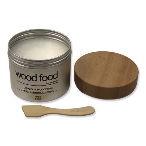 天然素材100% 無添加 woodfood 木工用蜜蝋ワックス ひのきの香り (200ml)