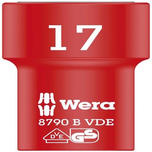 WERA ヴェラ 差込角3/8DR 絶縁ソケット 六角サイズ17mm 全長46mm 004961