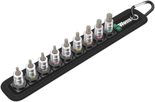 WERA ヴェラ 差込角1/4DR 9点組レール付きビットソケットセット 003884 15,532円