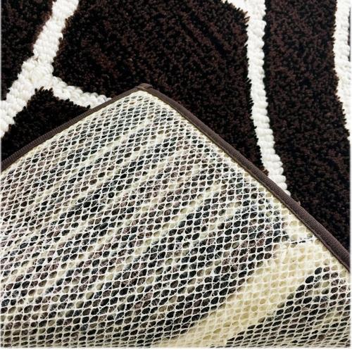 センコー M+home ブロンクス バスマット ブラウン 約55×85cm 抗菌防臭素材・インテリアマットにも 21021_2