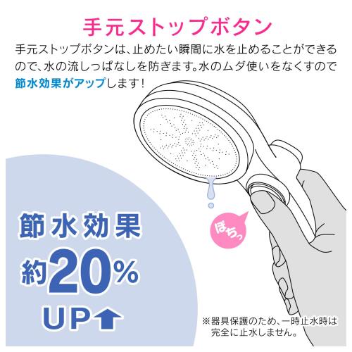 ガオナ(Gaona) シャワーヘッド・ホースセット これカモ GA-FH034 回りやすい ホワイト アダプター×3_4