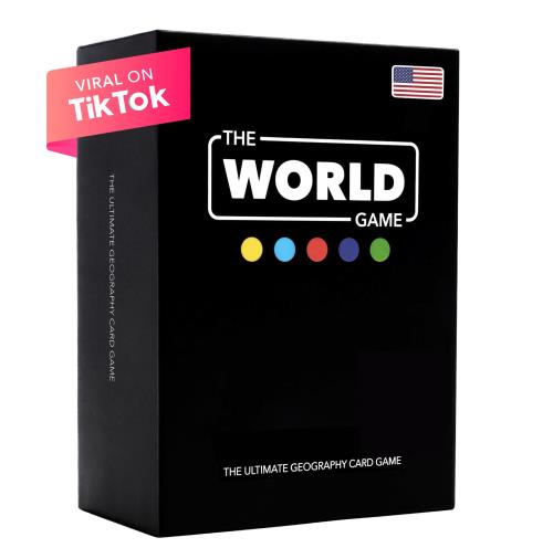 The World Game (ザ・ワールドゲーム) - 地理カードゲーム - 子供/家族/大人のための学習ボードゲーム - ティーンエージャーの男女の学習向けの楽しいプレゼント 英語版
