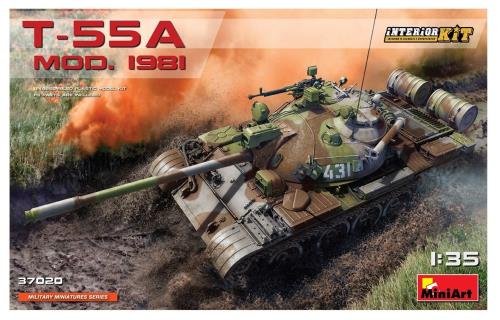 ミニアート(Miniart) 1/35 ソビエト軍 T-55A Mod.1981 フルインテリア (内部再現) プラモデル MA37020