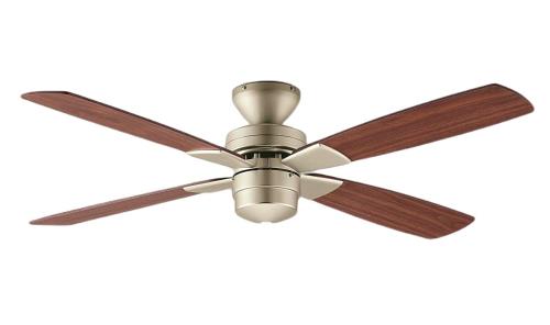 大光電機 DAIKO シーリングファン 灯具なし リモコン付 羽根リバーシブル シルバー 簡易取付式 AS-563E