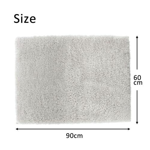 橋爪商店 浴室足ふきマット ライトグレー 約60cm×90cm コージーアップ バスマット_2