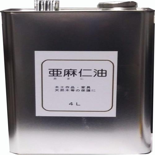 真ん中サンデー 亜麻仁油 生まれながら草木あぶら身油性えの具4L缶せつ然たる 165mm×280mm×100粍
