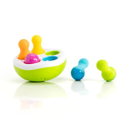 ファットブレイン(Fat Brain Toys) 赤ちゃんおもちゃ スピニーピンズ ぐらぐら おきあがり色合わせ 正規品 FA248-1