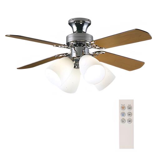 大光電機 DAIKO シーリングファン 4灯4枚羽根 ランプ別売 リモコン付 