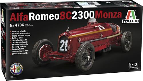 Italeri イタレリ 1/12 アルファロメオ 8C 2300 モンツァ 日本語説明書付属 プラモデル IT4706