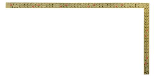 金鷲(Kinwashi) 金曲尺 50cm 厚手広巾 高耐久 墨をはじく 快段目盛 GMT-50CKD