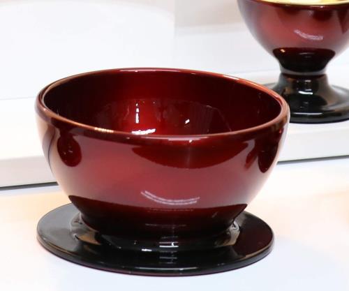 家具調仏具5点セット「このはな 大サイズ」五具足+おりんセット ワインボカシ 大_1