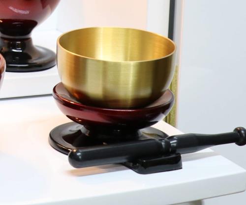 家具調仏具5点セット「このはな 大サイズ」五具足+おりんセット ワインボカシ 大_2