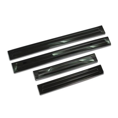 RUIQ 新型 マツダ3 BP系 2019.06~ 専用 内装 ステンレスステップ ガーニッシュ サイドステップガーニッシュ 外側 Mazda3 専用 設計 (黒色)