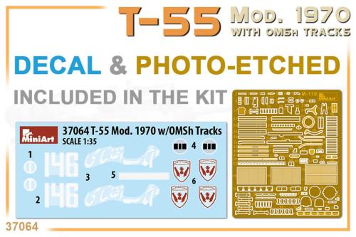 ミニアート 1/35 T-55 Mod.1970 ｗ/OMSh Tracks プラモデル MA37064_6