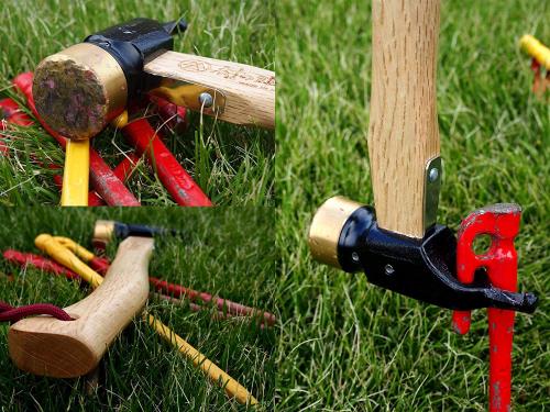 エリッゼ（ELLISSE）鍛造 焼入れ ペグハンマー エリッゼステークアルティメットハンマー ◆ショート◆ (真鍮ヘッド×クローム) MADE IN JAPAN_3