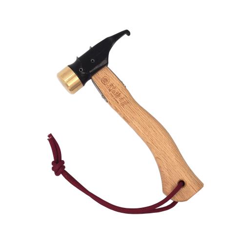 エリッゼ（ELLISSE）鍛造 焼入れ ペグハンマー エリッゼステークアルティメットハンマー ◆ショート◆ MADE IN JAPAN (真鍮ヘッド×ブラック)