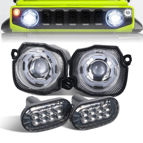 ジムニー JB64 ジムニーシエラ JB74 LED フロントグリル ウィンカー サイドウィンカー セットウィンカーポジション化 デイライト機能付 ハイフラ防止抵抗器付 車種専用設計
