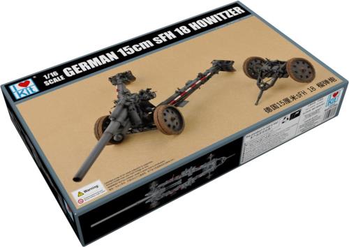 アイラブキット(I Love Kit) 1/16 ドイツ 15cm s.F.H.18 榴弾砲 プラモデル ILK61603 (大砲)