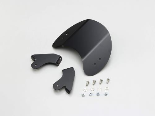 ハリケーン(HURRICANE) フロントバイザー ブラックアルマイト モンキー125(JB02/03)/ダックス125(JB04/06) HA6120