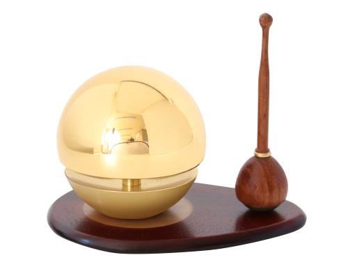 仏具6点+おりんセット 銀河 ワインレッド 2.5寸 + たまゆらりん 1.8寸 金 (りん台：紫檀×りん棒：花梨)GW2-T18G