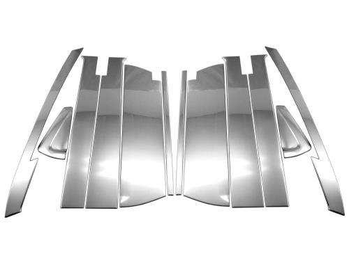 BRIGHTZ ルーミーカスタム M900A M910A 超鏡面ステンレスメッキピラーパネルバイザー有用 12PC  PIL−SIL−434  M900 M910 900 910 ルーミー カスタム