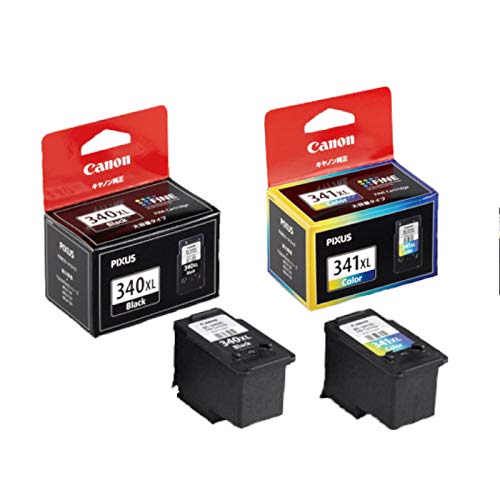 純然たる品CANON FINE薬莢 BC-340XL(大収容能力黒いこと) + BC-341XL(大収容能力3色色合い)仕かける