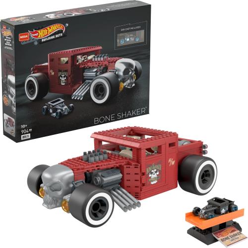 メガ(MEGA) ホットウィール 1:18 ボーンシェイカー コレクターズエディションブロックセット904ピースダイキャストカー付属 10才~ HBD50