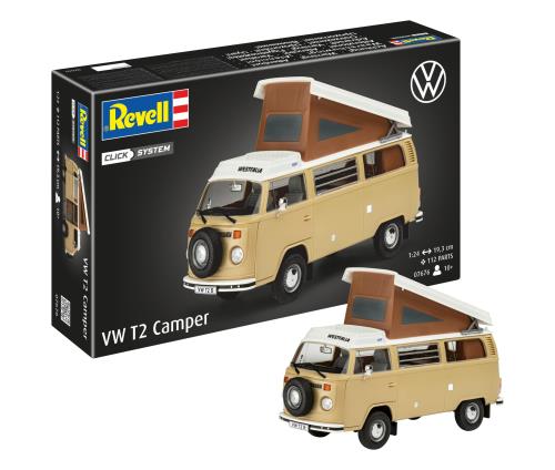 ドイツレベル 1/24 VW T2 キャンパー プラモデル 07676