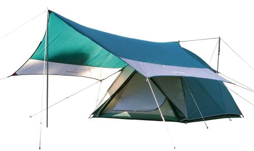 キャプテンスタッグ(CAPTAIN STAG) テント タープ 延長ベルト セット GREEN PACKAGE CSドームテントタープセット+ 5~6人用 UZ-13230 グリーン 440×440cm