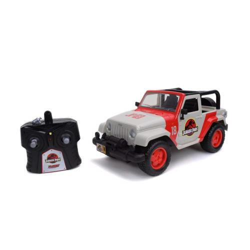 ジュラシックワールド　ハリウッドライド　ジュラシックパーク　ジープ　ラングラー　リモコンカー　Jada Toys Hollywood Rides Jurassic Park Jeep Wrangler - 1:16 Scale Radio Control Vehicle
