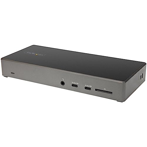 StarTech.com ドッキングステーション USB-C接続 3画面 4K HDMI DP 100W PD USBハブ イーサネット SD DK31C2DHSPD