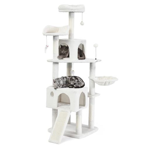 AIFY省スペース キャットタワー スリム 安定強化構造 大型猫用 多頭飼DXT AIFY省スペース キャットタワー スリム 安定強化構造 大型猫用 多頭