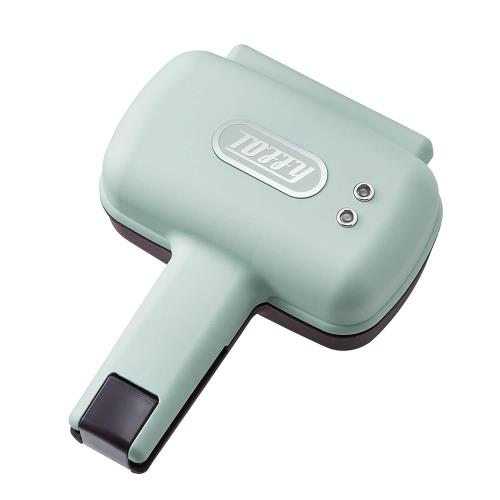 Toffy/トフィー ハーフホットサンドメーカー K-HS3 ペールアクア 1枚焼き 食べ切りサイズ ミミまで焼ける カンタン レトロ 朝ごはん 休日 モーニング ひとり暮らし K-HS3-PA