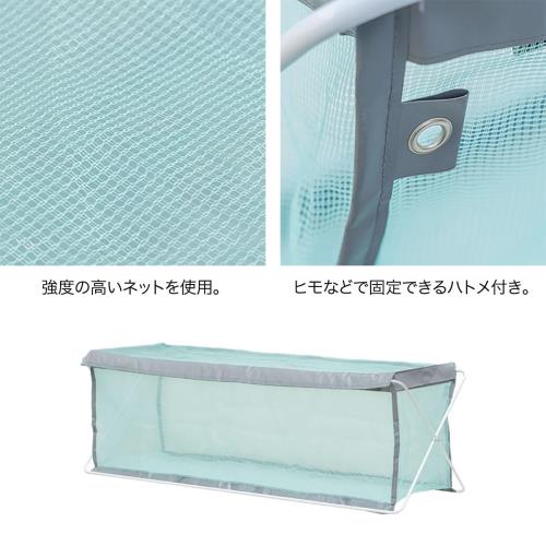 ottostyle.jp ゴミネット ゴミストッカー ゴミ収集ボックス 折りたたみ式 180cm×60cm×60cm 45Lゴミ袋 約8袋 グレー カラスよけ ゴミ飛散防止 ゴミ荒らし防止 戸別収集 集合住宅 屋外用 大型 簡単設置_5