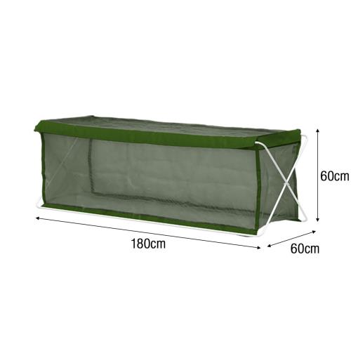 ottostyle.jp ゴミネット ゴミストッカー ゴミ収集ボックス 折りたたみ式 180cm×60cm×60cm 45Lゴミ袋 約8袋 グレー カラスよけ ゴミ飛散防止 ゴミ荒らし防止 戸別収集 集合住宅 屋外用 大型 簡単設置_6