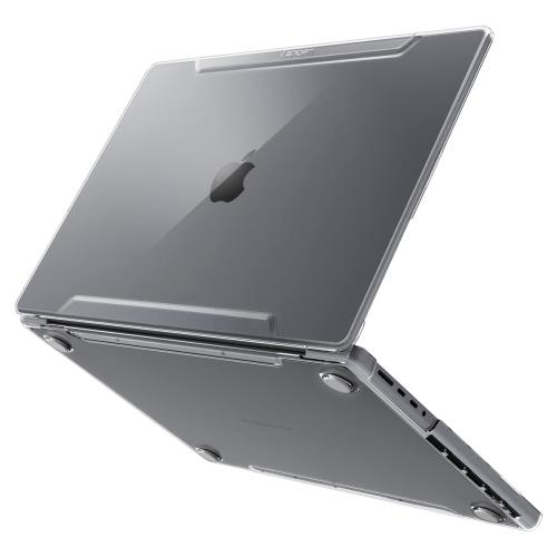 Spigen MacBook Pro 14インチ M5 (2025)/M4/M4 Pro/M4 Max (2024)/M3/M2/M1/Pro/Max (2023-2021) 対応ケース ハードシェルケース クリア 保護カバー シン・フィット ACS04212 (クリスタル・クリア)