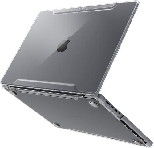 Spigen Macbook Pro 16インチ ケース ハードシェルケース M4 Pro / M4 Max (2024) / M3 シリーズ / M2 シリーズ / M1 シリーズ モデル 用 A2485 (2021) シン・フィット ACS04210 (クリスタル・クリア)