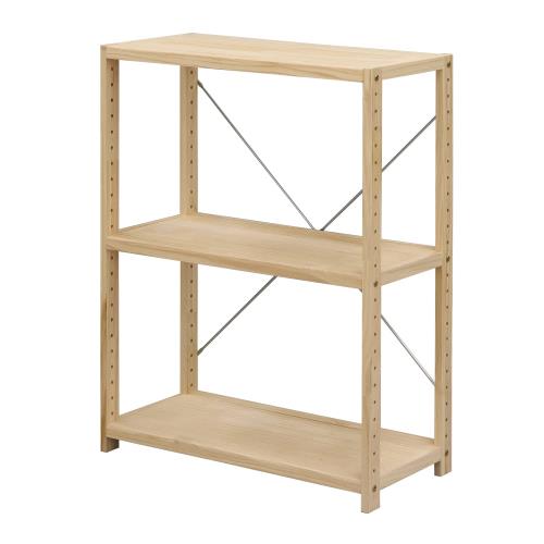 エイアイテック(AITECH) パインラック 3段 60 幅62×奥行30×高さ83cm 木製 ナチュラル HZPR-3D62 NA