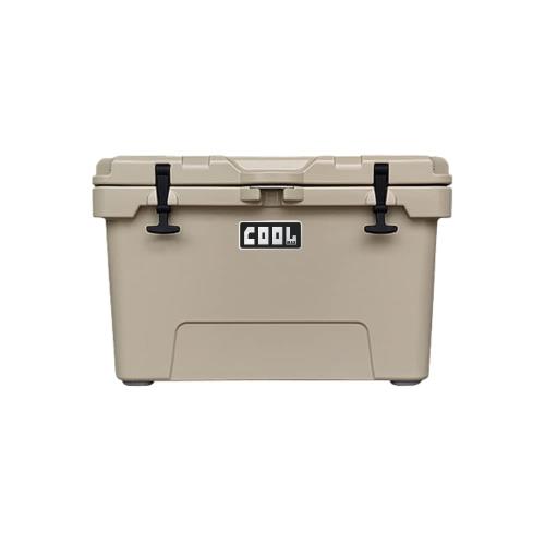 クーラーボックス (42L/45QT) 保冷ボックス 車載 冷蔵庫 災害 防災 長時間 アウトドア キャンプ 釣り UV耐性 栓抜き 氷保存 BBQ 熱中症対策グッズ ベージュ