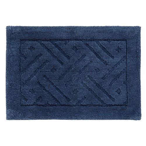 オカ(OKA) 乾度良好リッカ バスマット 約50cm×70cm ネイビー (吸水 速乾 洗える 大判 かんどーくん)